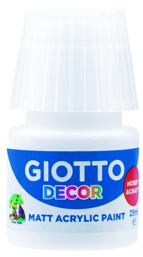 GIOTTO - PINTURA ACRILICA 25 ml (bote) BLANCO (Ref.F538101)