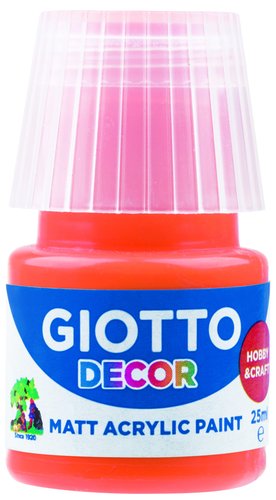 GIOTTO - PINTURA ACRILICA 25 ml (bote) NARANJA (Ref.F538105)
