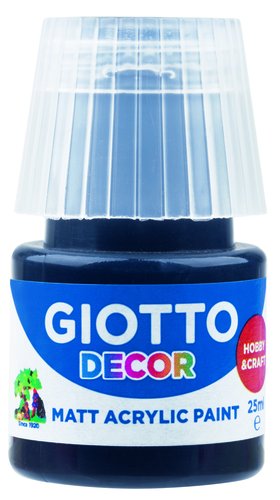 GIOTTO - PINTURA ACRILICA 25 ml (bote) NEGRO (Ref.F538124)