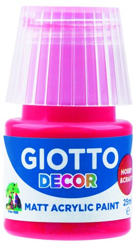 GIOTTO - PINTURA ACRILICA 25 ml (bote) ROJO BERMELLON (Ref.F538107)