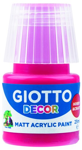 GIOTTO - PINTURA ACRILICA 25 ml (bote) ROJO CARMIN (Ref.F538109)