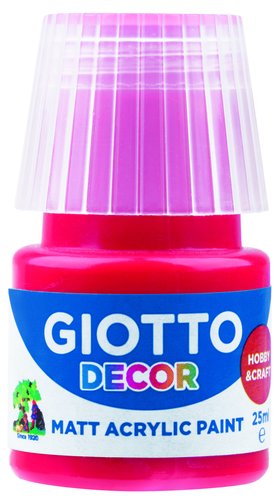 GIOTTO - PINTURA ACRILICA 25 ml (bote) ROJO ESCARLATA (Ref.F538108)