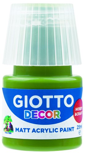 GIOTTO - PINTURA ACRILICA 25 ml (bote) VERDE OLIVA (Ref.F538112)