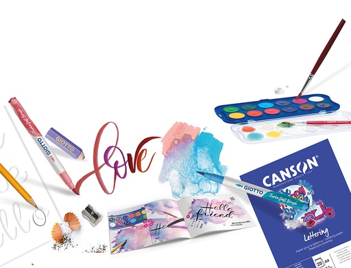 GIOTTO - SET JUEGO ART LAB FANCY LETTERING (Ref.F582100)