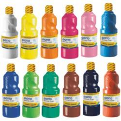GIOTTO - TÉMPERA ESCOLAR LAVABLE AMARILLO BOTELLA 1000 ML (Ref.F535502)