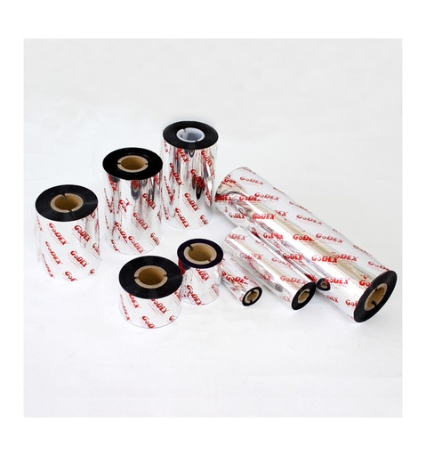 GODEX - Ribbon de Resina 55mmX110m (Caja de 10 rollos) (Ref.EZ1105R-55)