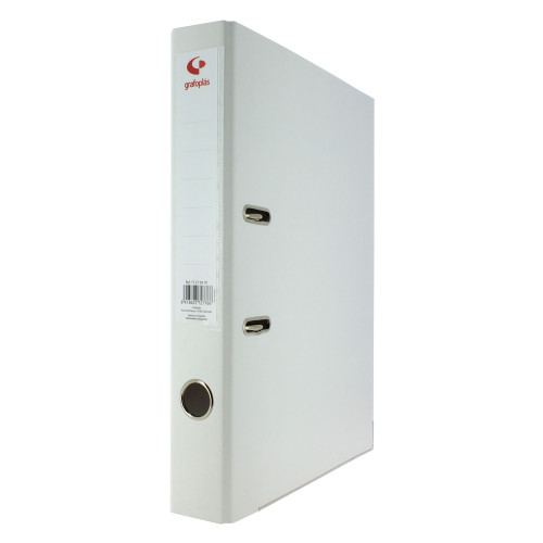 GRAFOPLÁS - ARCHIVADOR PALANCA 45 COLOR BLANCO A4 LOMO ESTRECHO 290X320X55 GRAFOPLAS (Ref.17269370)
