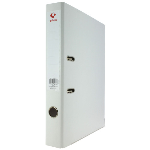 GRAFOPLÁS - ARCHIVADOR PALANCA 45 COLOR BLANCO FOLIO LOMO ESTRECHO 290X350X55 GRAFOPLAS (Ref.17279370)