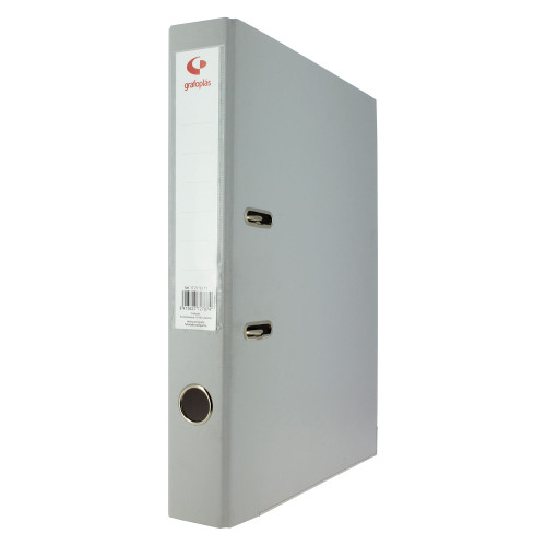 GRAFOPLÁS - ARCHIVADOR PALANCA 45 COLOR GRIS A4 LOMO ESTRECHO 290X320X55 GRAFOPLAS (Ref.17269371)