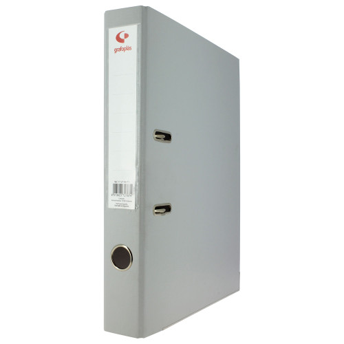 GRAFOPLÁS - ARCHIVADOR PALANCA 45 COLOR GRIS FOLIO LOMO ESTRECHO 290X350X55 GRAFOPLAS (Ref.17279371)