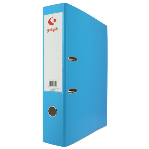 GRAFOPLÁS - ARCHIVADOR PALANCA 65 COLOR AZUL CLARO FOLIO LOMO ANCHO 290X350X75 GRAFOPLAS (Ref.17279533)