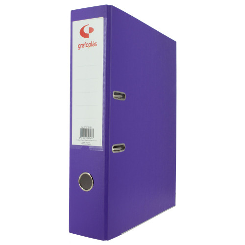 GRAFOPLÁS - ARCHIVADOR PALANCA 65 COLOR MORADO FOLIO LOMO ANCHO 290X350X75 GRAFOPLAS (Ref.17279535)