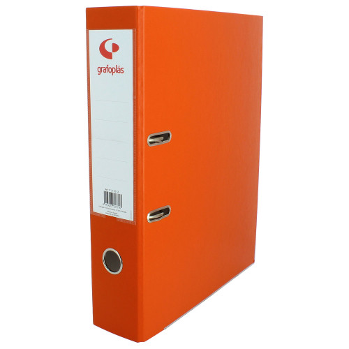 GRAFOPLÁS - ARCHIVADOR PALANCA 65 COLOR NARANJA FOLIO LOMO ANCHO 290X350X75 GRAFOPLAS (Ref.17279552)