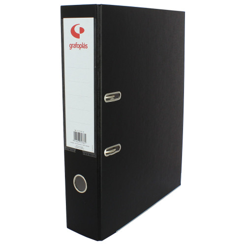 GRAFOPLÁS - ARCHIVADOR PALANCA 65 COLOR NEGRO FOLIO LOMO ANCHO 290X350X75 GRAFOPLAS (Ref.17279510)