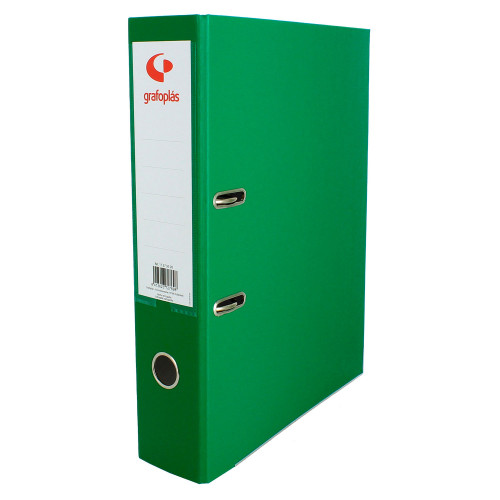 GRAFOPLÁS - ARCHIVADOR PALANCA 65 COLOR VERDE A4 LOMO ANCHO 290X320X75 GRAFOPLAS (Ref.17269520)