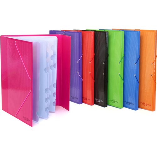 GRAFOPLÁS - CLASIFICADOR FORRADO MULTILINE 12 SEPARADORES CARTULINA FOLIO VERDE (Ref.82213120)