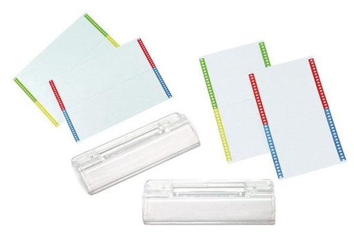 GRAFOPLÁS - COMPLEMENTOS CARPETAS COLGANTES 10 VISORES + 10 TIRAS BOLSA (Ref.16500)