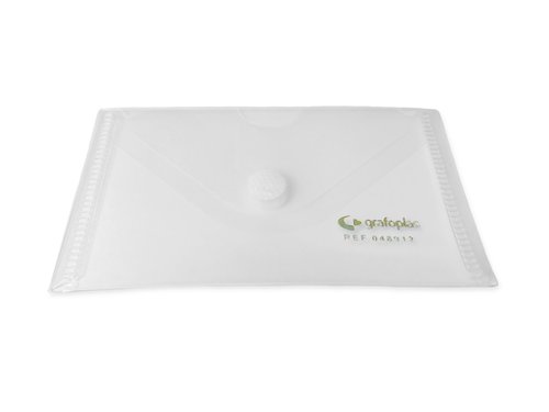 GRAFOPLÁS - DOSSIER SOBRE PP ECOPLAS BROCHE 62x105mm (TARJETA) TRANSPARENTE (Ref.4891200)