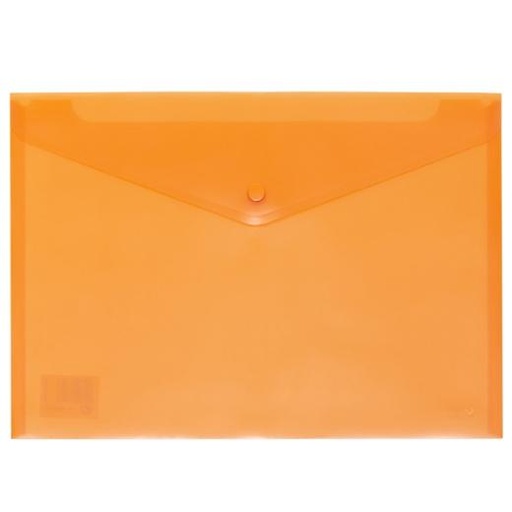GRAFOPLÁS - SOBRE BROCHE ECOPLÁS FOLIO POLIPROPILENO TRANSLÚCIDO NARANJA (Ref.4871252)