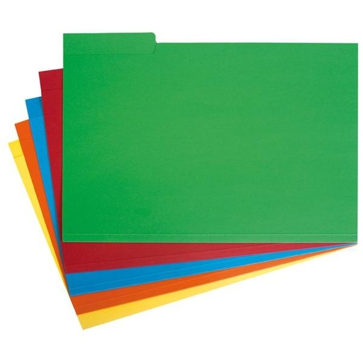 GRAFOPLÁS - SUBCARPETA CON PESTAÑA LATERAL FOLIO CARTULINA NARANJA -50U- (Ref.31152)
