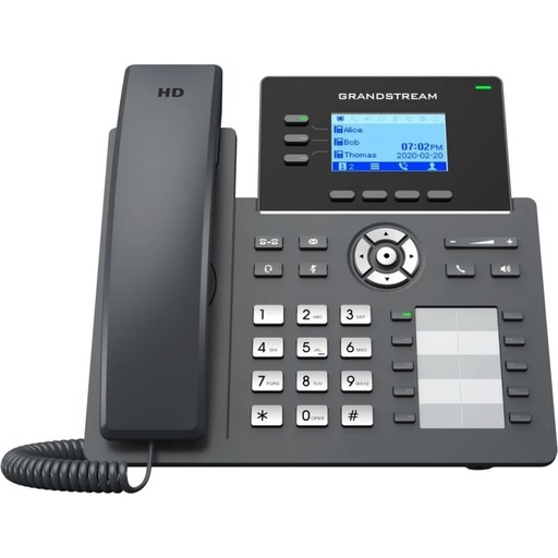 GRANDSTREAM - IP Phone PoE 3 lineas AudioHD (Ref.GRP2604P)