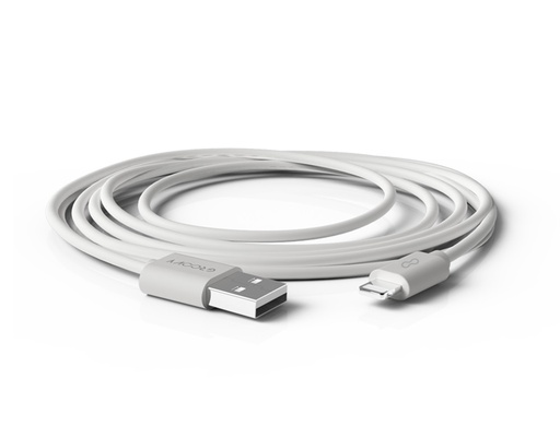 GROOVY - CABLE USB 2.0 A APPLE LIGHTNING LONGITUD DE CABLE 2 METROS COLOR BLANCO (Ref.GR-CBL-AP2M2.0A-C01)