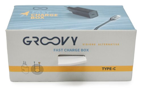 GROOVY - CABLE USB-C 2.0A / TYPE-C CARGA RAPIDA + CARGADOR LONGITUD 1 MT COLOR GRIS OSCURO (Ref.GR-CBLTY1M2)