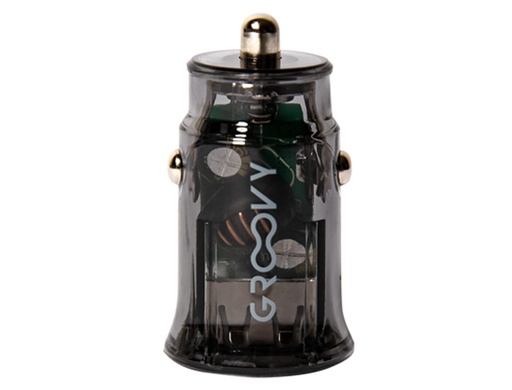 GROOVY - CARGADOR DE COCHE 2 USB COLOR BLANCO (Ref.GR-CCH-2X24A-C11)