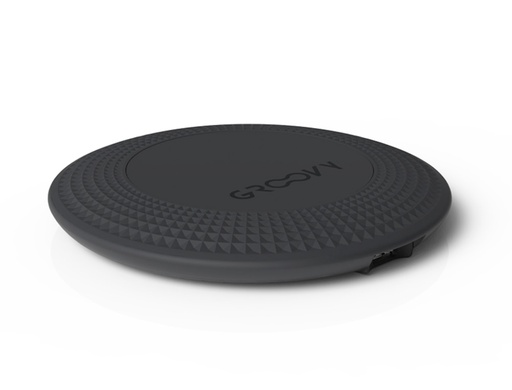 GROOVY - CARGADOR SMARTPHONES WIRELESS 5W COLOR GRIS OSCURO (Ref.GR-WCH-5W1A-C11)
