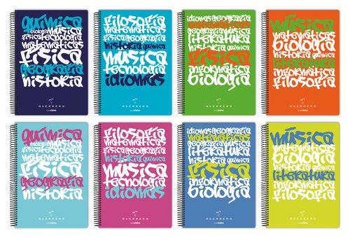 GUERRERO - BLOC UNICLASE tapa PP 4º 80h HORIZONTAL 90g COL.SUR. (Ref.88433298)