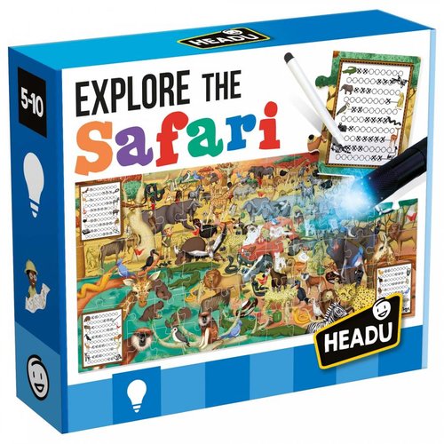 HEADU - JUEGO EDUCATIVO EXPLORE THE SAFARI (5-10 años) (Ref.1043738)
