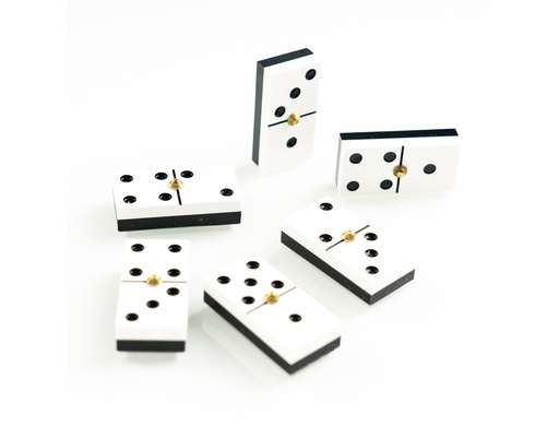 HERACLIO FOURNIER - JUEGO DOMINO CHAMELO CELULOIDE CAJA MADERA (Ref.6573)