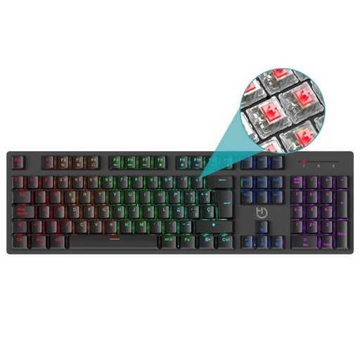 HIDITEC - Teclado Gaming GK400 mecanico (Ref.GKE010004)