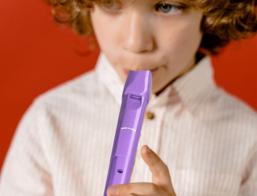 HOHNER - FLAUTA 9508 COLOR LAVANDA FUNDA VERDE Y TRANSPARENTE (Ref.B95084MA)