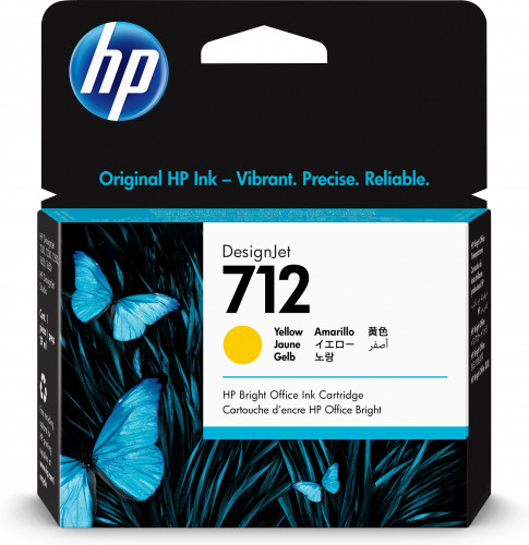 HP - 7122 CARTUCHO GRAN FORMATO TINTA 712 AMARILLO () (Ref.3ED69A)