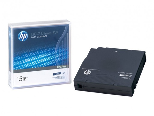 HP - Cartucho de Datos DC E Ultrium LTO-7 (BaFe) etiquetado 6TB/15TB secuencia a medida (Ref.C7977A-ET)
