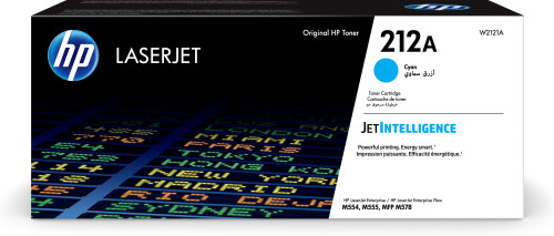 HP - Cartucho de tóner Original LaserJet 212A cian (Ref.W2121A)