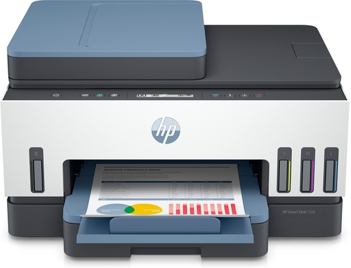 HP - multifuncion inkjet Smart Tank 7306 (Canon L.P.I. 5,25€ Incluido) (Ref.28B76A)