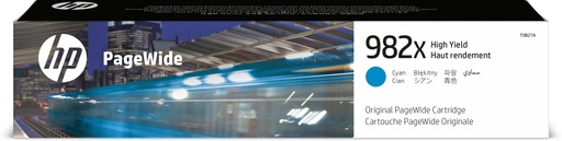 HP - PageWide Enterprise Color 765dn MFP 780dn 785z Toner Cyan Alta capacidad 982X (Ref.T0B27A)