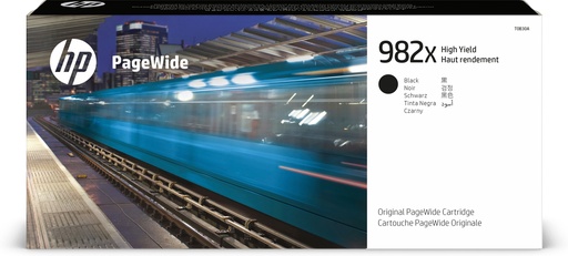 HP - PageWide Enterprise Color 765dn MFP 780dn 785z Toner Negro Alta capacidad 982X (Ref.T0B30A)