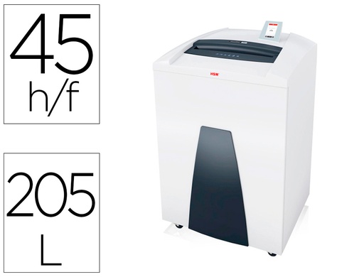 HSM - DESTRUCTORA SECUREO P44i (110h PARTIC.)
Nivel.seg.P4 - particula 3.9x40mm; dep.205L
 (Ref.1873121)