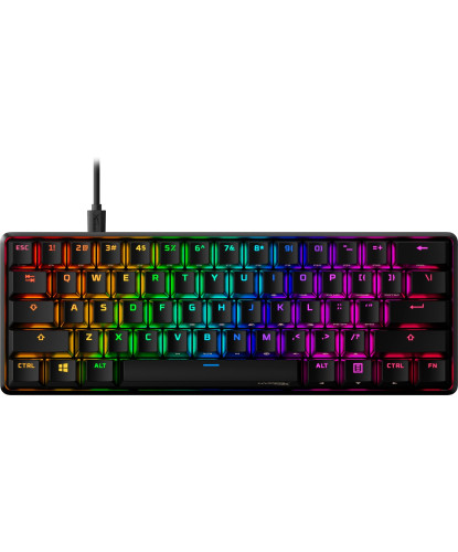 HYPERX - HP Alloy Origins 60 teclado USB QWERTY Inglés de EE. UU. Negro (Ref.4P5N4AA#ABA)
