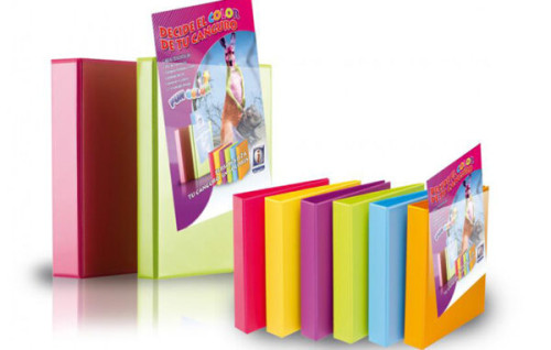 IBERPLAS - CARPETA CANGURO FUN COLOR A4 4 ANILLAS MIXTAS 40 MM FUN COLORES SURTIDOS (Ref.8440FCM4)