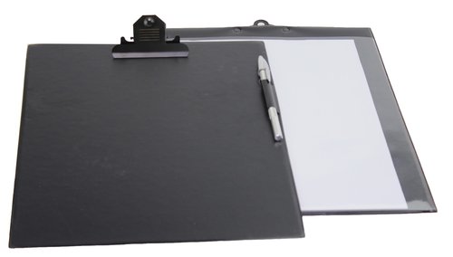 IBERPLAS - CARPETA con PINZA PORTABLOCKS PVC Fº NEGRO (pinza gigante) (Ref.369-00)
