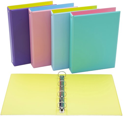 IBERPLAS - CARPETA de ANILLAS PVC ESCOLAR Fº 4 an.25mm FUN COLOR EXP. 12 (Ref.505FC-90)