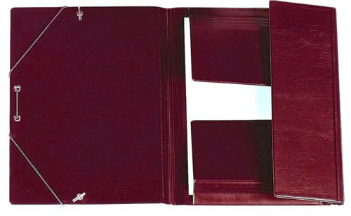 IBERPLAS - CARPETA de GOMAS y SOLAPAS PVC 4º BURDEOS (Ref.341CS-02)