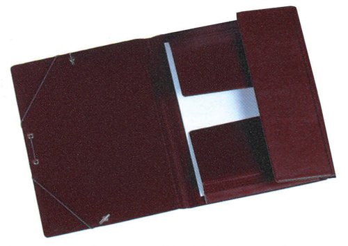 IBERPLAS - CARPETA de GOMAS y SOLAPAS PVC Fº PROLONG. BURDEOS (Ref.345CS-02)