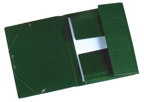 IBERPLAS - CARPETA de GOMAS y SOLAPAS PVC Fº PROLONG. VERDE (Ref.345CS-03)
