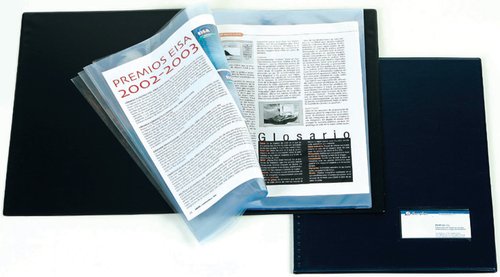 IBERPLAS - CARPETA FUNDAS (TARIFARIO) PVC RIGIDO Fº 40 F. NEGRO (Ref.308N-00)