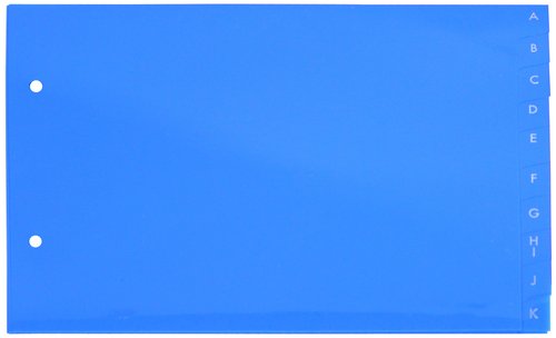 IBERPLAS - INDICE PVC ALFABETICO 4º APDO. 20 pestañas 2 taladros (Ref.733O)